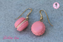 Boucles d'oreilles Macaron Forever rose