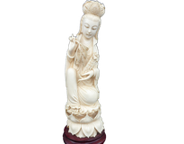 象牙の一本物や彫刻品