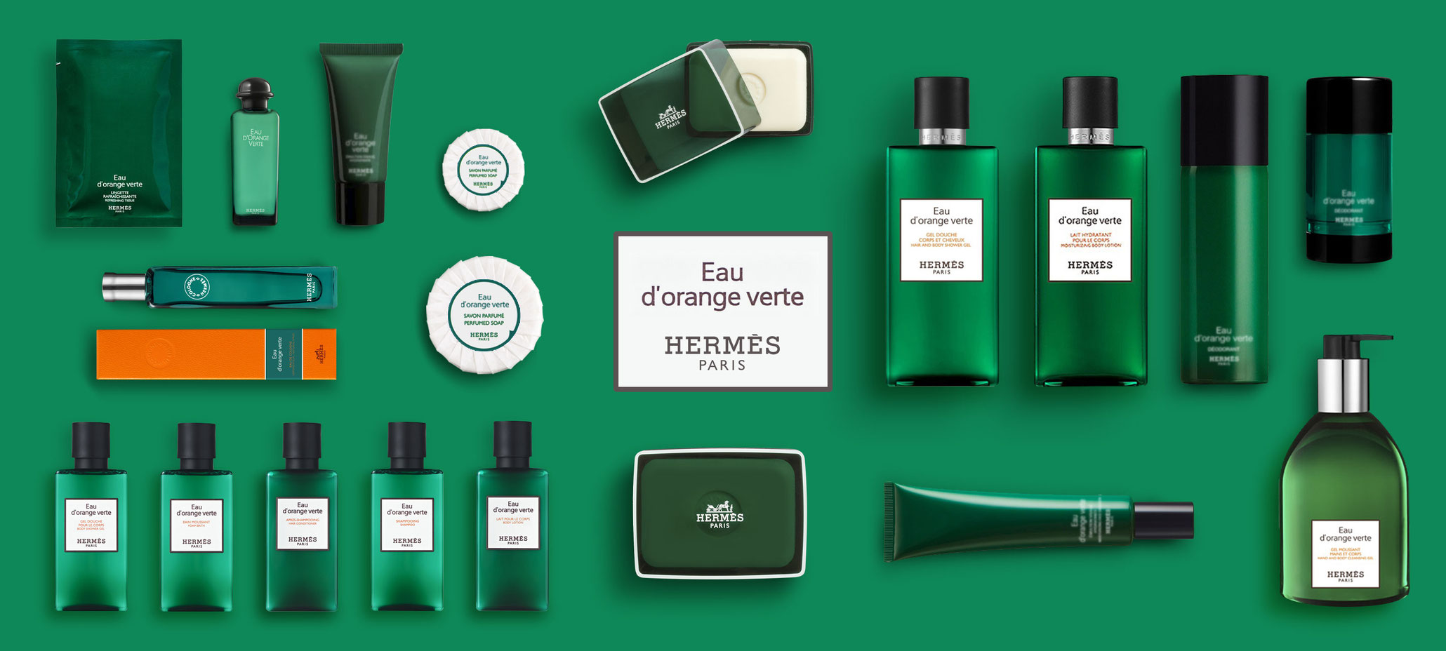 Hermes Hair and Body Care Luxury Guest Toiletries