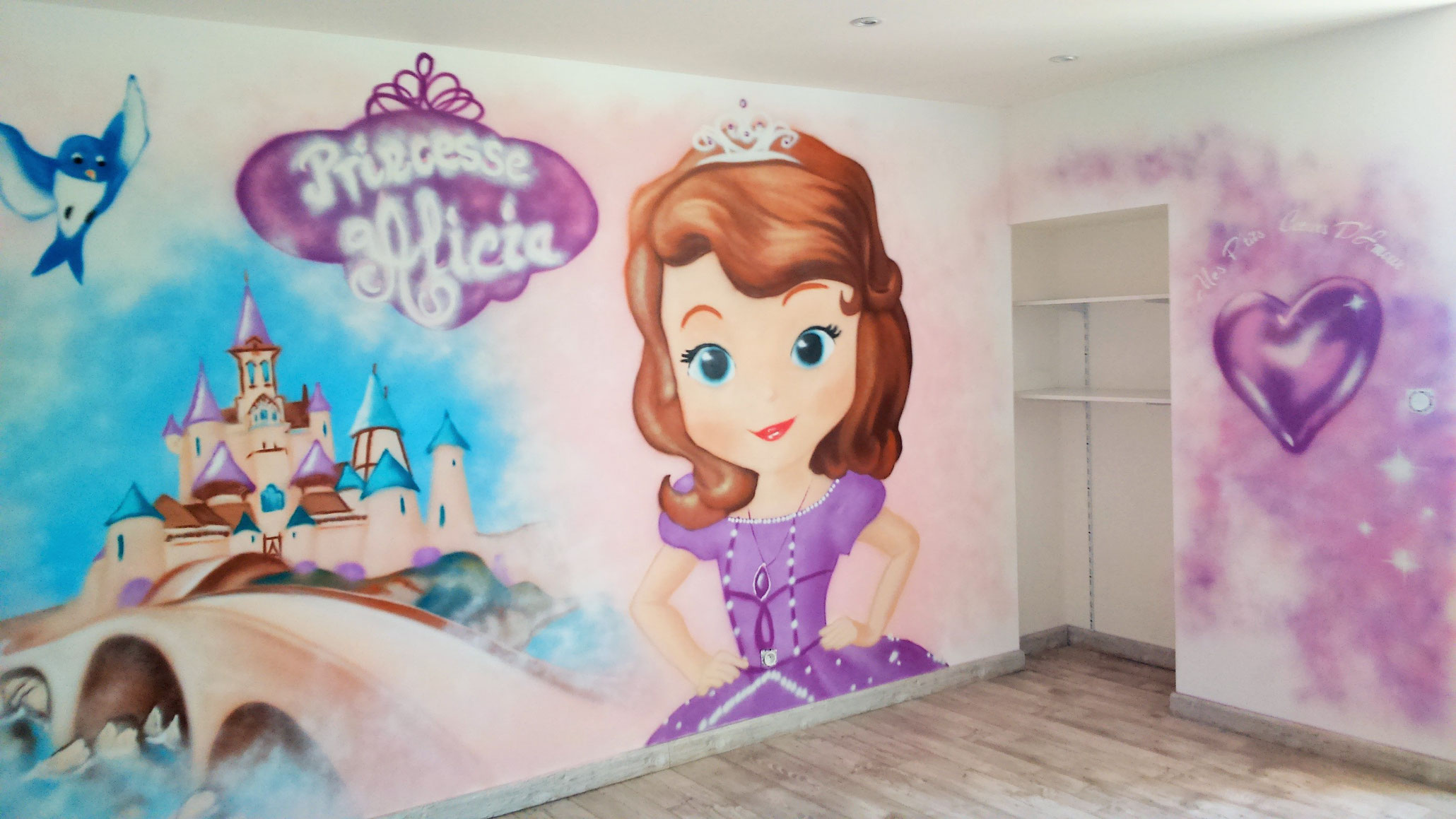 Fresque Chambre Princesse Sofia Coron Thibaud