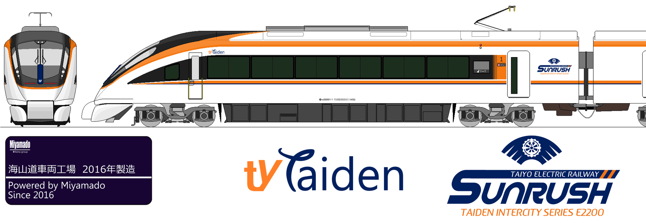 特急形直流電車 E1xxx xxx 架空鉄道 太陽電気鉄道