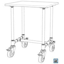 DIY Bauanleitung Servierwagen Barwagen aus Rohren und Temperguss