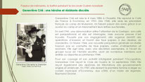 "Geneviève Crié, résistante, Ecommoy, 1940-1944".