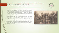 "Réquisitions allemandes pendant l'Occupation du château de la Forêterie à Allonnes en 1941"