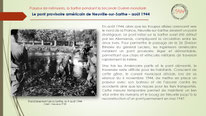 "Le pont provisoire américain de Neuville-sur-Sarthe – août 1944".
