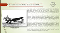 "Crash, bombardier allemand, Flée, juin 1940".