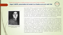 "Fiche sur Roger Carette, parachutiste belge du SAS, tombé au champ d'honneur à La Chartre-sur-le-Loir en août 1944"