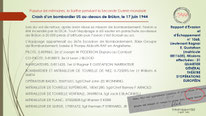 "Fiche sur le crash d'un bombardier B17 au-dessus de Brûlon, 17 juin 1944"