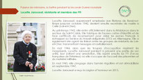 "Lucette Jaroussat, résistante et membre des FFI, saint-calais".