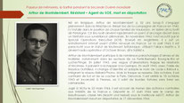 "Arthur de Montalembert, résistant du SOE, agent radio opérant en Sarthe durant l’Occupation, mort en déportation à Mauthausen en 1944."