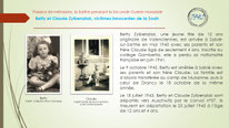 "Betty et Claude Zylberszlak, victimes innocentes de la Soah, sablé sur sarthe".