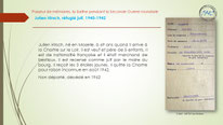 "Fiche sur un réfugié juif, Julien Hirsch, installé à la Chartre sur le Loir"