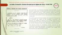 "Fiche sur la révocation du maire d’Avessé M. Gaulard par le régime de Vichy, 1941"