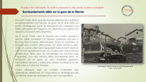 "Bombardements alliés, gare de la Flèche, août 1944".