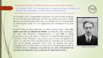 "Le 10 juillet 1940 : Un tournant pour la France et pour la Sarthe, le député Jean Montigny, a voté OUI pour l’Etat français".