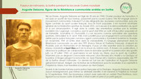 "Auguste Delaune, résistant communiste et militant du sport ouvrier, arrêté et mort sous la torture au Mans en 1943."