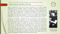 "Kathleen Marchal, résistante, le Mans, arrêtée avril 1944".