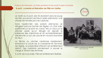 "Combats et destruction de l'église de Fillé-sur-Sarthe, 8 août 1944".