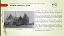 "Arrivée des Allemands à la Flèche, 1940".