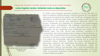 "Fiche sur Louise Eugénie Landais, résistante morte en déportation, 1943, réseau BOA d'Assé le Boisne"