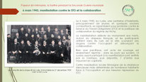 "Manifestation contre le STO, le Lude, mars 1943".