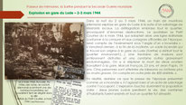 "Explosion d'un train dans la gare du Lude, sabotage de la résistance, mars 1944".