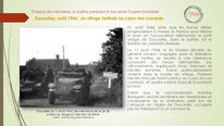 "Doucelles, combats de la 2ème DB, libération du bourg, août 1944".