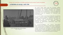 "Libération du bourg de Lucé-sous-Ballon par la 2ème DB".