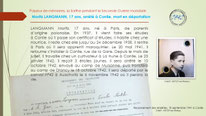 "Moritz Langmann, 17 ans, juif, arrêté à Conlie, mort en déportation, 1942"