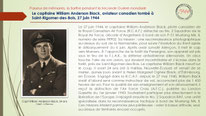"Le capitaine William Anderson Black, aviateur canadien tombé à Saint-Rigomer-des-Bois, 27 juin 1944".