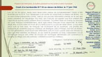 "Fiche expliquant le crash du bombardier B17 au-dessus de Brûlon, le 17 juin 1944, lt Ragnar E. Guftason"