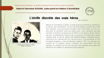 "Fiche sur Albert et Germaine Guilmin, justes parmi les nations Bonnétable, 1940"