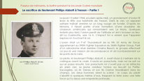 "Le sacrifice du lieutenant Phillips Abbott à Tresson – partie 1".