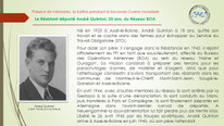 "Fiche sur le Résistant déporté André Quinton du Réseau BOA, Assé le Boisne"