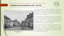 "Kommandantur, le Lude, rue Boule d'Or, juin 1940".
