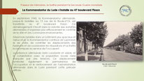 "Transfert Kommandantur boulevard Fisson, le Lude, 1942".