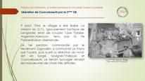 "Libération de Courceboeufs, 2ème DB, août 1944".