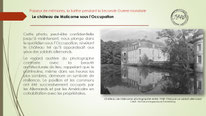 "chateau malicorne sur sarthe sous l'occupation".