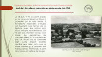 "Lavenay, mort de 5 travailleurs marocains en pleine exode, 1940".