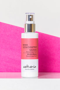 Mama Verwöhnspray Selbstliebe für Mindful Mamas - Selbstliebe mit ätherischen Ölen Rose und Grapefruit