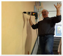 Herr Backes bei der Arbeit!