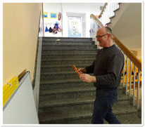 Herr Backes bei der Arbeit!