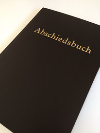 Abschiedsbuch, Kondolenzbuch, Kondolenzbuch aus der Papierwerkstatt Hamburg