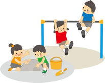 子ども　外で元気に遊ぶ子ども