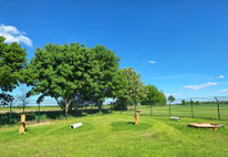 Außenbereich Lodge des Gut aiderbichl Katrzenland bei der Ballermann Ranch von Annette u. André Engelhardt
