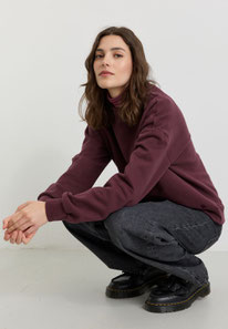 102028-407 3  Sweatshirt NERINE dark plum recolution