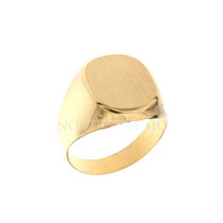 Anello da uomo  a scudo quadrato in oro giallo 18 kt  prezzi scontati