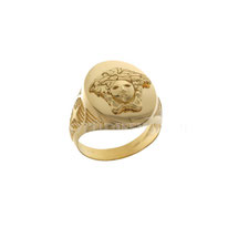 Anello da uomo  in oro giallo 18 kt con medusa prezzi 