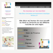 Site vitrine vente de décoration sur le marché