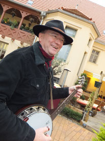 Banjospieler Uckermark Bernd Winkler Kerkow Angermünde, Banjospieler Bluegrass Banjo